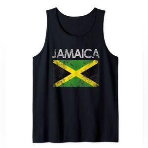 NWT Vintage Jamaica Jamaican Flag Pride Gift Tank Top
